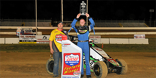 Sherrell Shines in POWRi West Go at Outlaw Motor Speedway